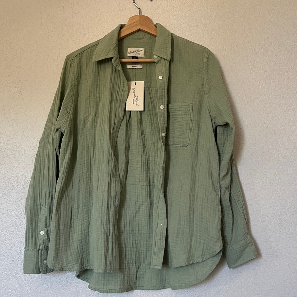 Universal Thread by Target Gauze Cotton Button Down Shirt
